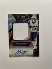 Damien Harris - 2019 Select Rookie Patch Auto /49
