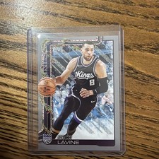 2025-26 Topps Holiday Light Blue and White Glitter #H130 Zach LaVine Kings