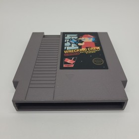 Wrecking Crew Nintendo Nes Authentic Cartridge With Manual & Third-Party Case