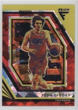 2022-23 Panini Flux Red Cracked Ice Prizm Josh Giddey #104 14ae