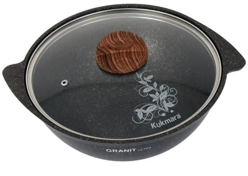 Aluminium Wok Kasan Kochtopf mit Deckel Granit Ultra Antihaft Kasan für Maki... - Bild 2 von 8
