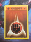 1st Edition Fighting Energy - 97/102 Base Set  LP - Pokemon Card