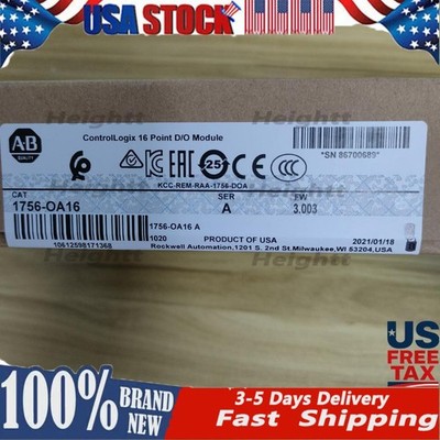 AB 1756-OA16 ControlLogix 16 Point D/O Module 1756OA16 New Factory Sealed
