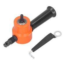 Double Head Nibbler 360  Adjustable Versatile Drill Attachment Metal Cutter D...