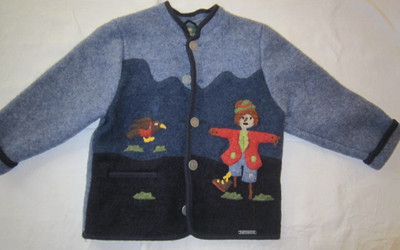 Giesswein Austria - Jacke aus Schurwolle Junge / 8 Jahre Vintage - Top 