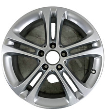 1 x Alu Felge 5 Speichen 6,5J x17 ET 44 5x112 silbern  Mercedes A B GLB GLA CLA