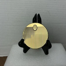 COTY Vintage 50’s Gold Compact Mirror French Flair Powder Blush Refillable