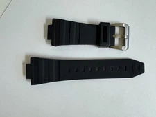 NOS Man's Swiss Legend Expedition   Silicone/Rubber   Black watch band strap