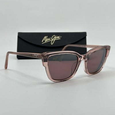 Maui Jim Kou MJ 884 09 Translucent Pink Maui Rose Polarized Frame Only READ