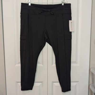 NWT Athleta Rainier Cargo Tight Leggings 2X Black Training