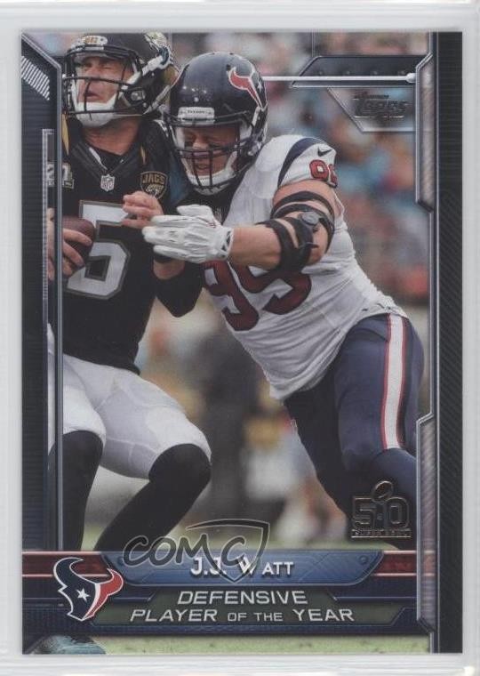 2015 Topps Topps.com Online Exclusive NFL 50th Super Bowl JJ Watt #301 0h1