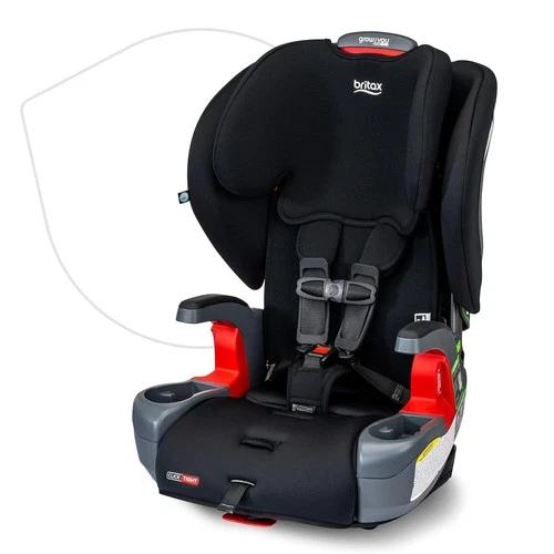 Britax Grow With You ClickTight Booster Car Seat Black Contour Safe Wash Fabric! - Picture 1 of 10