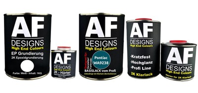 FÜR Pontiac WA9238 Dark Bright Teal Met 3.7L Autolack SET 2K EP Grund Klarlack