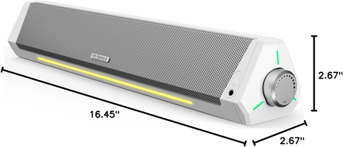 Computer Speakers, Bluetooth Computer Soundbar, Hifi Stereo, 3.5Mm Aux-In Connec - 第 9/12 張圖片