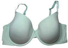 Auden Bra Women 36D Minty Blue The Everyday Underwire Lightly Lined Demi T-Shirt