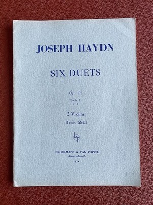 Haydn: Six Duets Book 1 (1 - 3) Op 102 for Two Violins