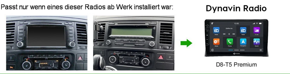 Dynavin D9-T5 Premium Flex 9" DAB+ Auto Radio Navigation BT USB für VW T5 7H - Bild 2 von 4