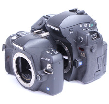 Lot Olympus E-3  E-420 m 4/3 DSLR 2 Digital Camera Bodies As Is/Parts