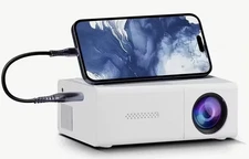 Mini Projector 1080p – Home Theater, Android/iOS USB/HDMI – Portable
