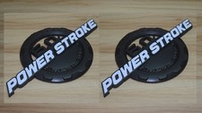 2pc White Black 6.0l Door Emblem Powerstroke Superduty Badge Fit F-trucks 2pc White Black 6.0l Door Emblem Powerstroke Superduty Badge Fit F-trucks