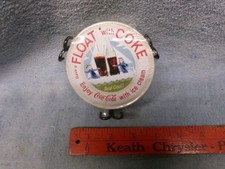** VTG - 1990's - FLOAT w COKE - 6 pc COASTER SET - NICE! - UNOPENED Sealed
