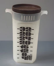 Rare VTG Graloc 32 Oz Retro Double Spout  Pitcher With Easy To Read Numbers