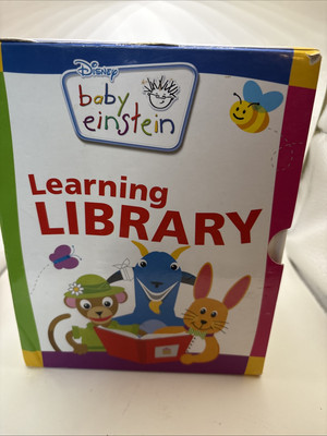 Set of 12 Baby Einstein Learning Library Book Box Set Art Shapes Colors