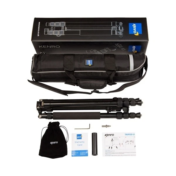 Travel Tripod Small + Ball Head and Case Kenro Karoo #KEN TR201 (UK Stock) BNIB - Image 2 of 4