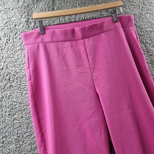 MILLERS Womens Pants Size 16 Pink Stretch Bead Detail High Rise Crop Straight - Picture 2 of 17