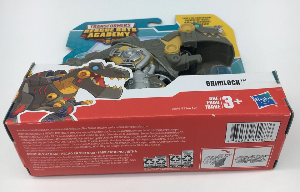 GRIMLOCK Rescue Bots Academy Playskool Heroes Transformers 2019 Hasbro E5695 - Image 3 of 3
