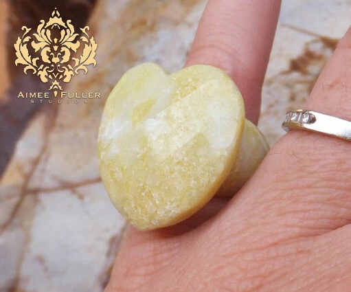 Pale yellow hotsell stone ring