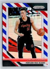 2018-19 PRIZM RED WHITE BLUE #141 ZACH COLLINS PORTLAND TRAIL BLAZERS