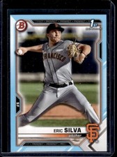 2021 Bowman Draft Baseball 1st Bowman Eric Silva Sky Blue /499