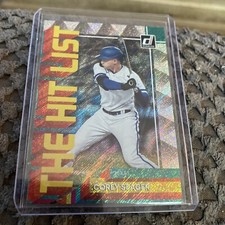 Corey Seager 2022 Panini Donruss Baseball The Hit List Rapture #THL-12 Rangers