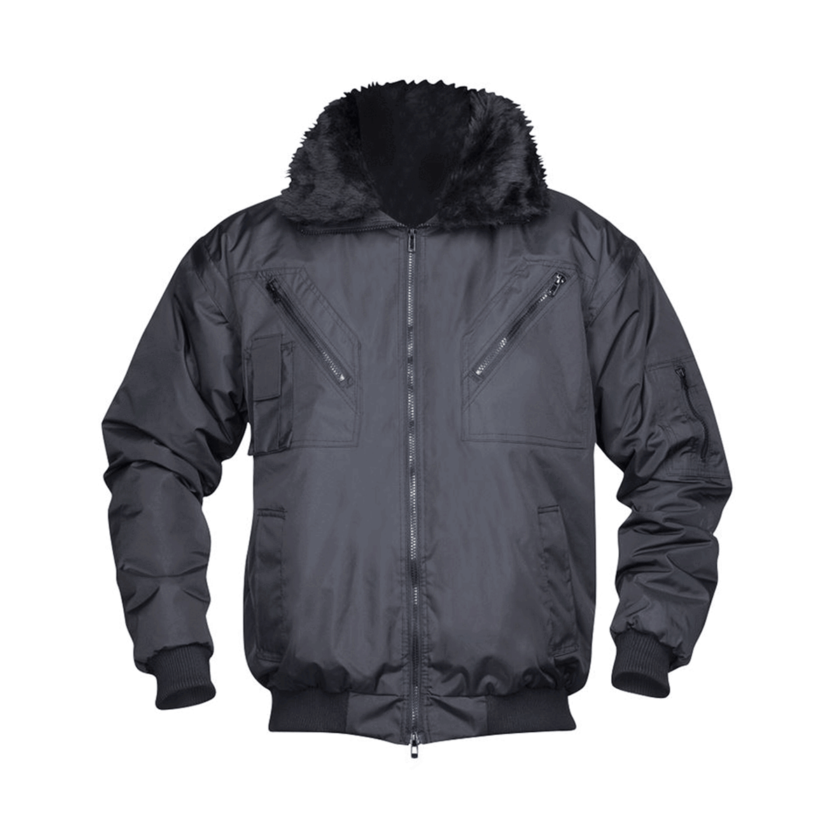 Pilotenjacke schwarz Arbeitsjacke