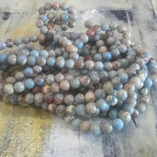 Natural Regalite Cornflower 8mm Approx 48pce Strand. Free postage. Oz Seller
