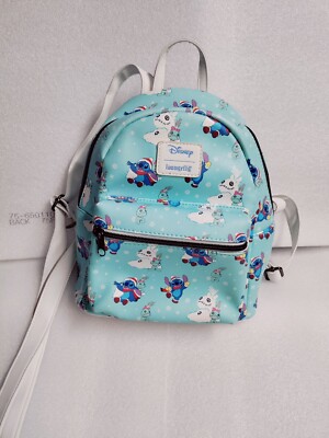 Disney Loungefly Stitch Scrump Snow Day Mini Backpack Loungefly Disney Stitch Snow Angel Cosplay Mini Backpack  main image 4