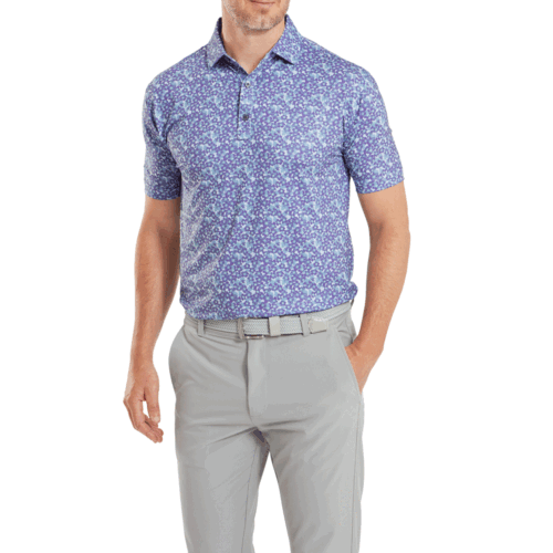 FOOTJOY 2025 PRIMROSE PRINT MENS GOLF POLO SHIRT / ALL COLOURS @ 45% OFF RRP - Picture 15 of 22