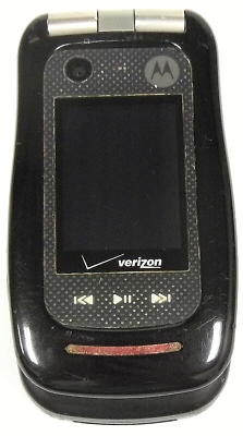 Motorola Barrage V860 - Black and Silver ( Verizon ) Flip Phone