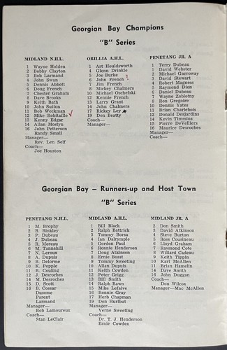 1961 Little NHL Minor Hockey Tournament Program Bobby Orr Parry Sound Vintage - Picture 8 of 11