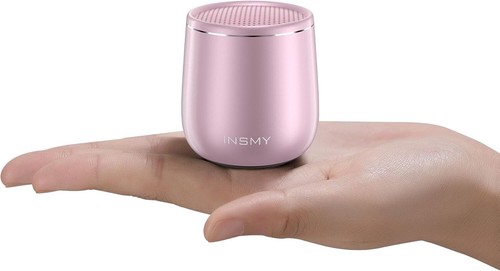 Ultra-Light Rose Gold Bluetooth Speaker - Mini Size, Big Sound Experience - Imagen 3 de 11