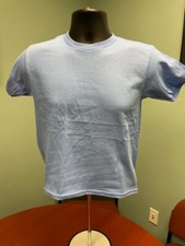 Gildan Heavy Cotton Carolina Blue Youth Unisex S Short Sleeve T-shirt Bundle