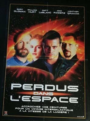 N128 Affiche Cinéma Perdus dans l'espace Matt leblanc, mimi Rogers, hurt, oldman
