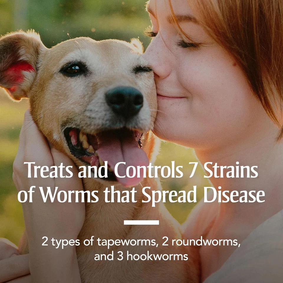 7 Way De-Wormer for Dogs, Oral Treatment for Tapeworm, Roundworm & Hookworm in S - Image 2 of 4