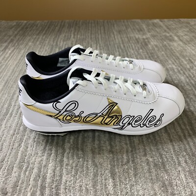 Nike Lunar Cortez Baseball Cleats Mens 12.5 Los Angeles 2022 All Star White Gold