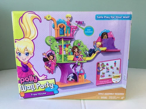2012 Polly Pocket Wall Party Tree House Complete, NIB