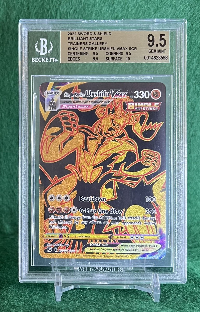2022 Pokémon Single Strike Urshifu VMAX Brilliant Stars BGS GEM
