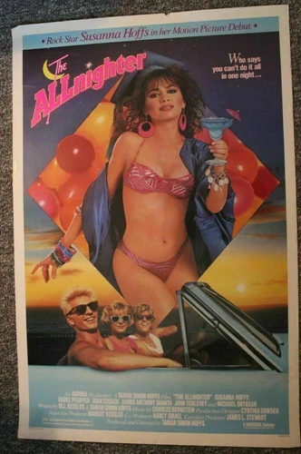 ALLnighter 1987 Susanna Hoffs Pfeiffer Cusack GGA Sexy Lingerie One Sheet Poster