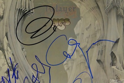 YES JSA Signed Autograph Album Record Vinyl Jon Anderson Chris