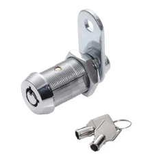 Tubular Cam Lock  1 1/8" Drawer Toolbox Cabinet Key Removable Keyed Alike